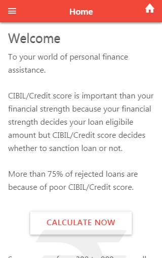 CIBIL Score estimator Screenshot2