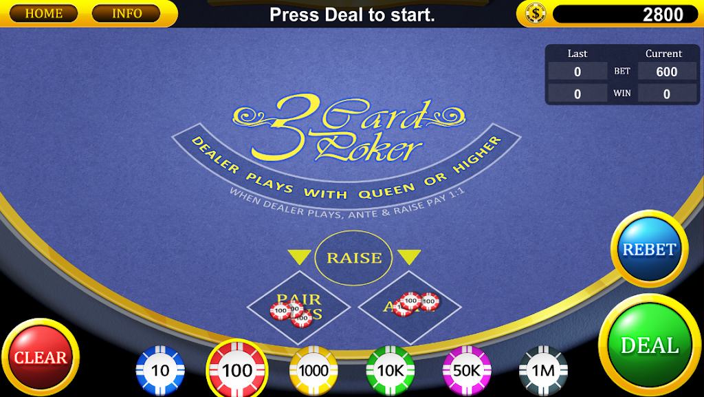 Real Three Card Poker Screenshot2