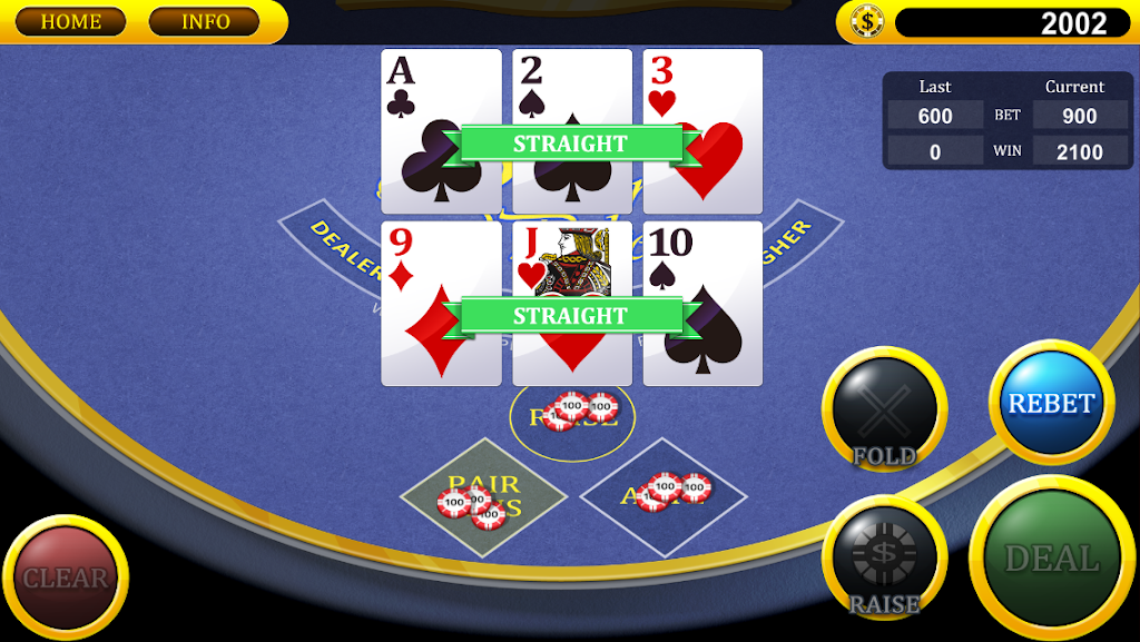 Real Three Card Poker Screenshot1