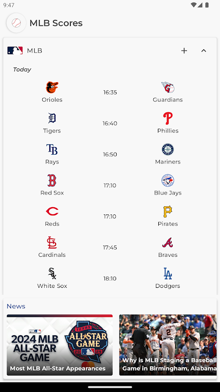 MLB Scores Screenshot1