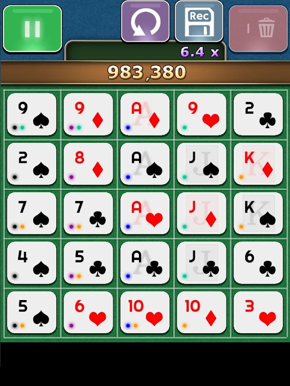 Ficards - 5x5 Grid Poker Game Screenshot2