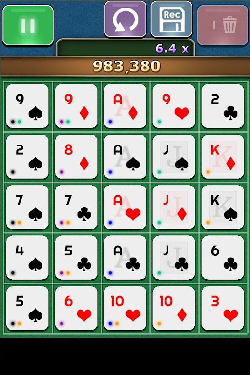 Ficards - 5x5 Grid Poker Game Screenshot1