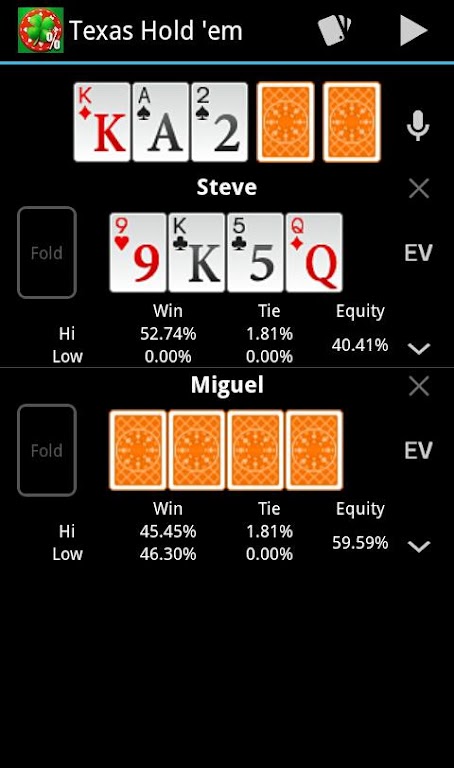 Free Poker Calculator Screenshot3