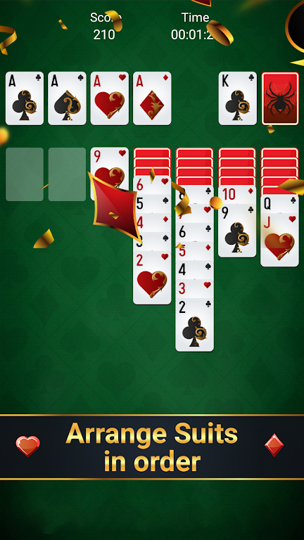 Free spider solitaire - classic solitaire Screenshot3