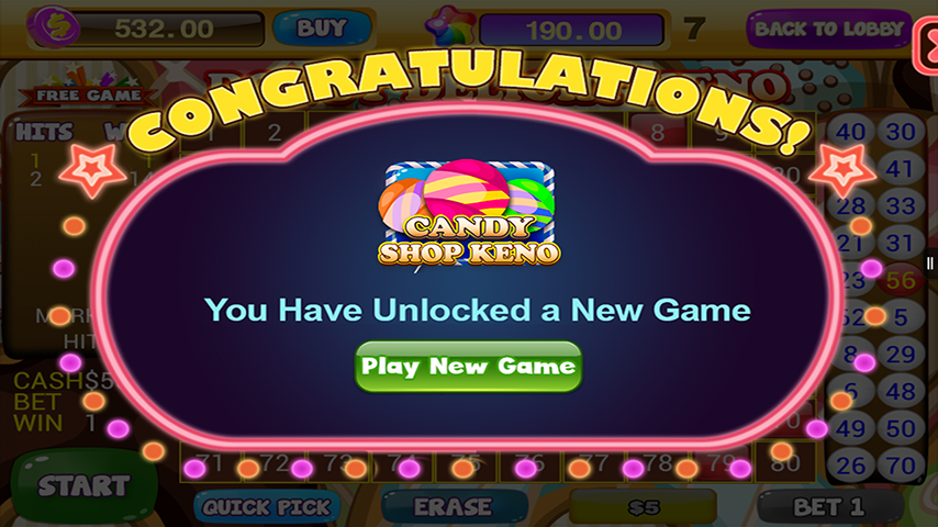 Free Keno Games - Candy Bonus Screenshot4