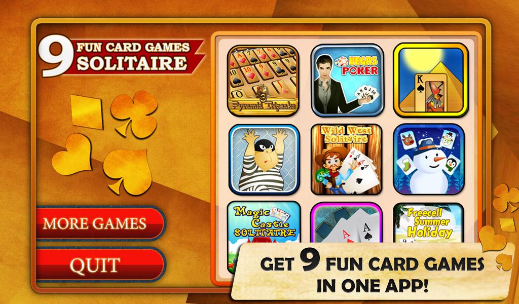 9 Fun Card Games - Solitaire Screenshot1