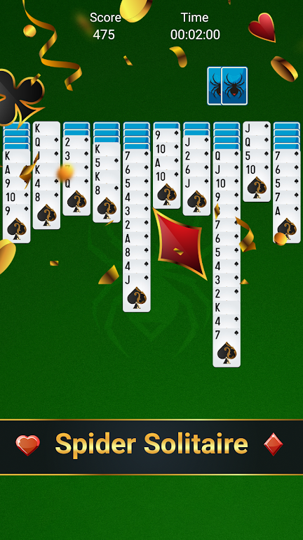 Free spider solitaire - classic solitaire Screenshot1