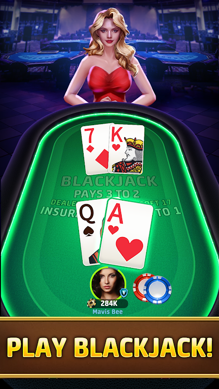 Blackjack 21 Online poker game Screenshot1