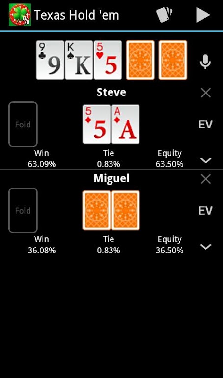 Free Poker Calculator Screenshot1