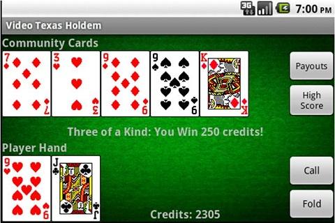 Video Texas Holdem Poker Screenshot2