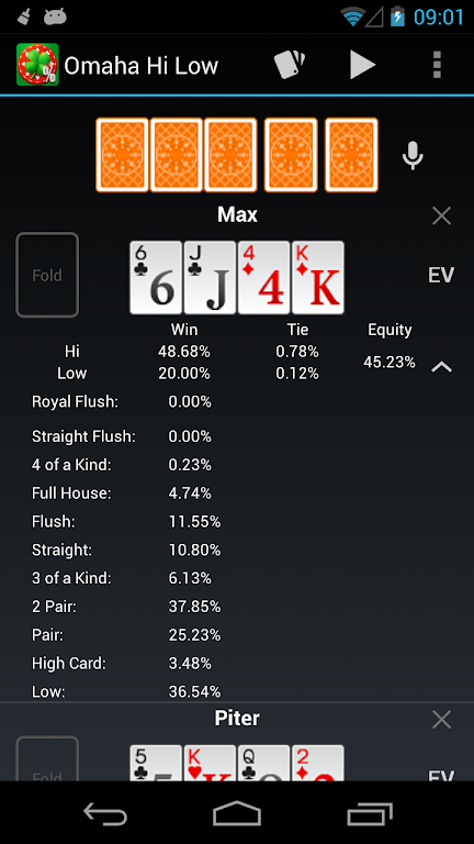 Free Poker Calculator Screenshot2