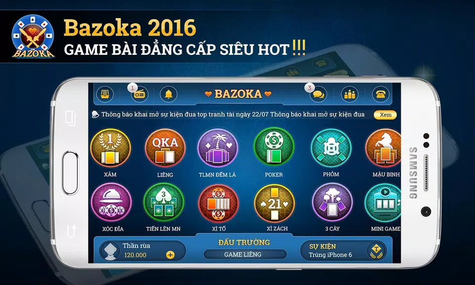 Bazoka - game bai online 2016 Screenshot1