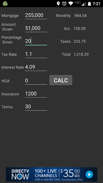 PITI mortgage calculator Screenshot1