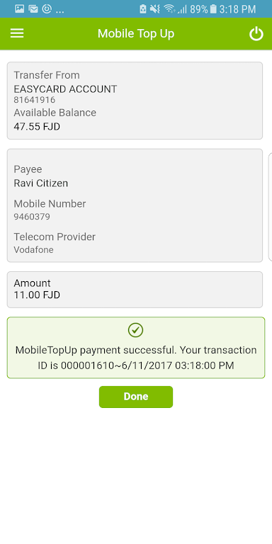 BSP Fiji Mobile Banking Screenshot3