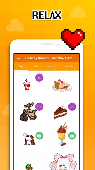 Color by Number - Sandbox Pixel Screenshot3