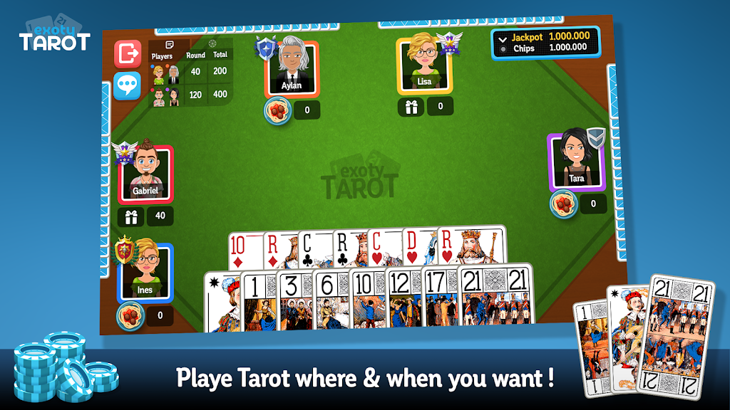 Multiplayer Tarot Game Screenshot1