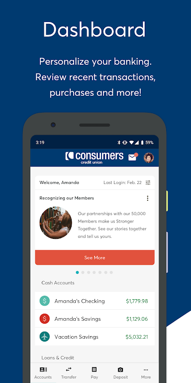 Consumers Credit Union - MI Screenshot2