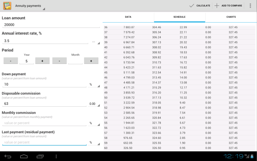 Simple Loan Calculator Screenshot3