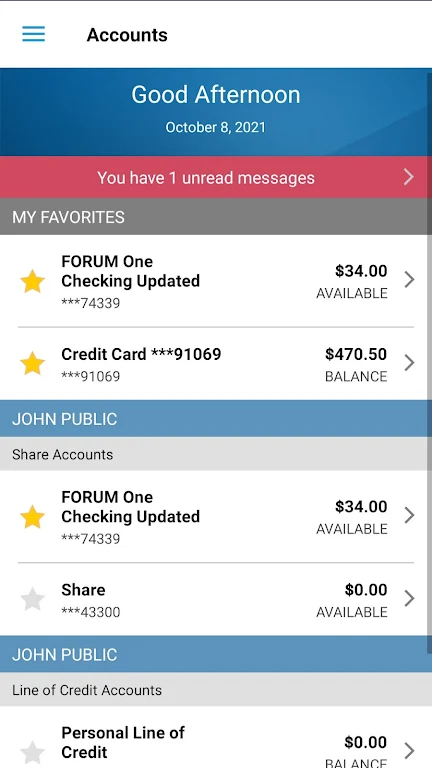 FORUM Credit Union CU Online Screenshot4