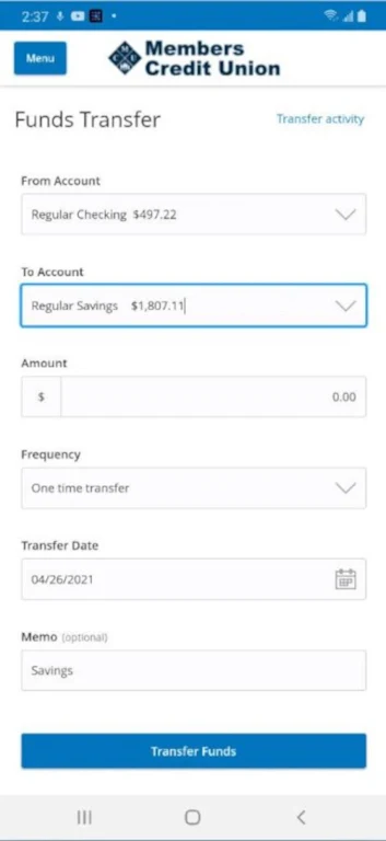 Members Credit Union Mobile Screenshot2