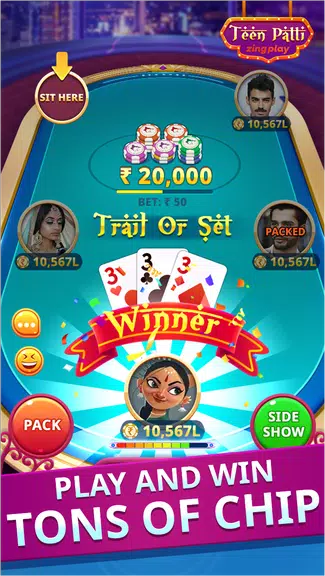 Teen Patti ZingPlay – Play with 1 hand Screenshot2