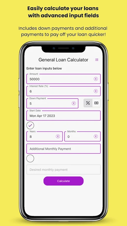 General Loan Calculator Screenshot1