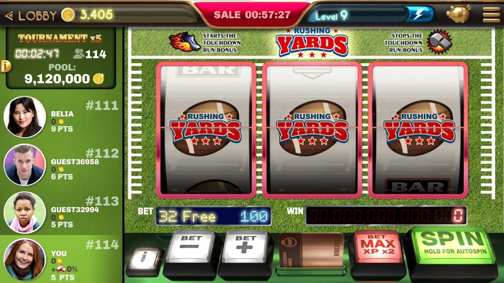 Classic Slots - Football Yards Screenshot3