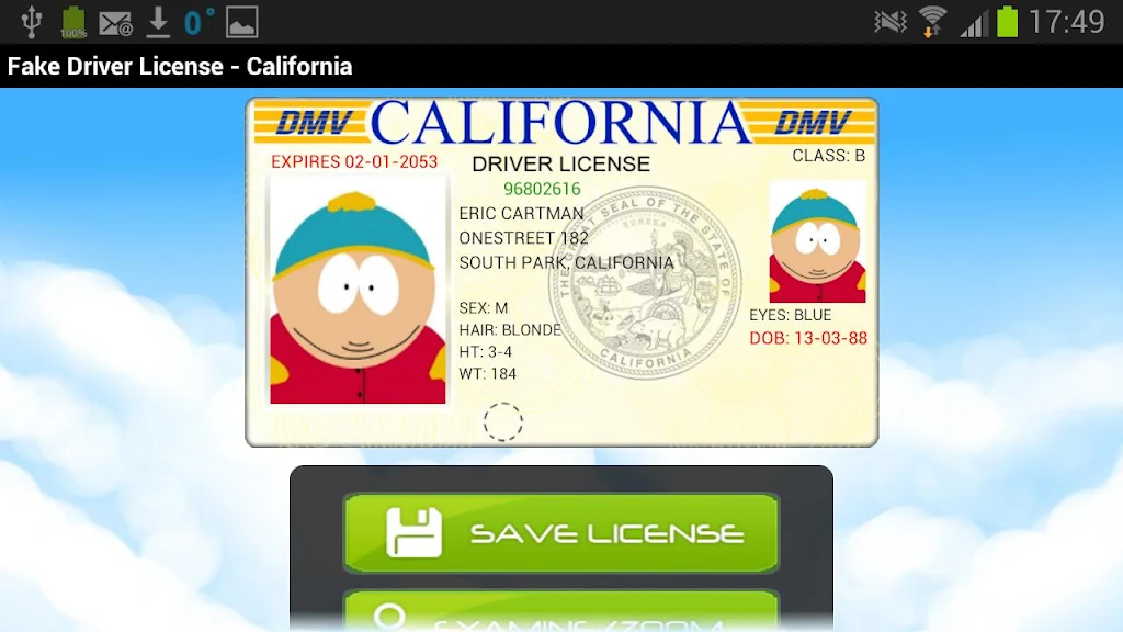 Driver License Generator Screenshot2