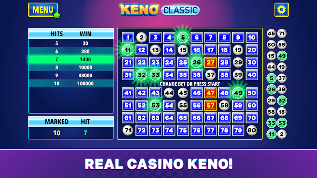 Keno Vegas - Casino Games Screenshot1