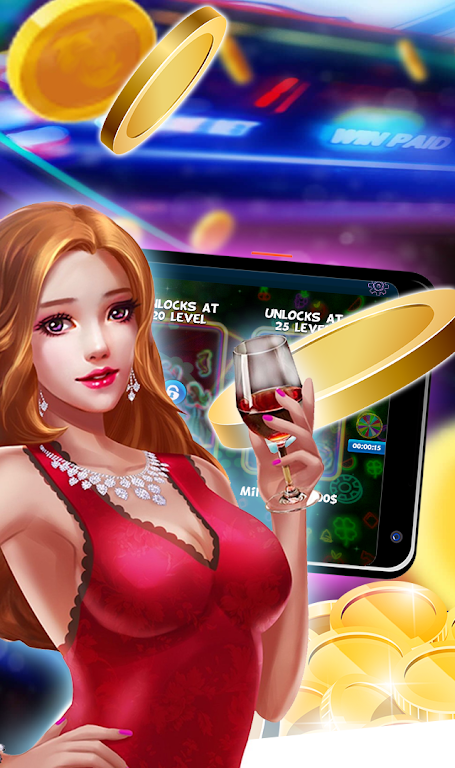 Neon Cascade Casino Slots Screenshot3