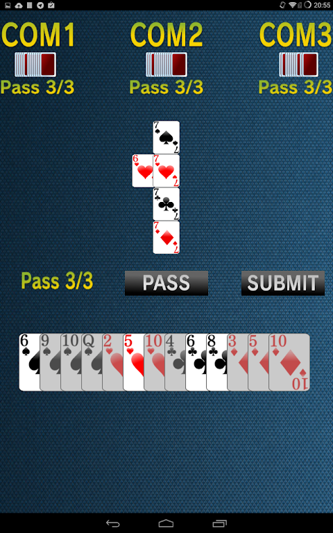 Sevens FREE Card Game Screenshot2