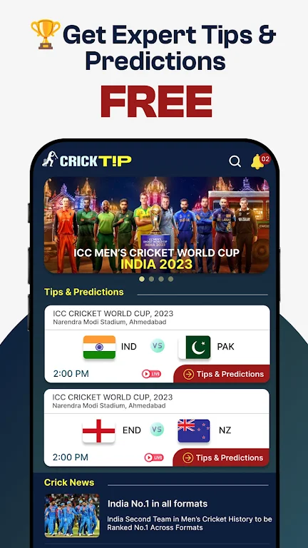 CrickTip Cricket Predictions Screenshot1