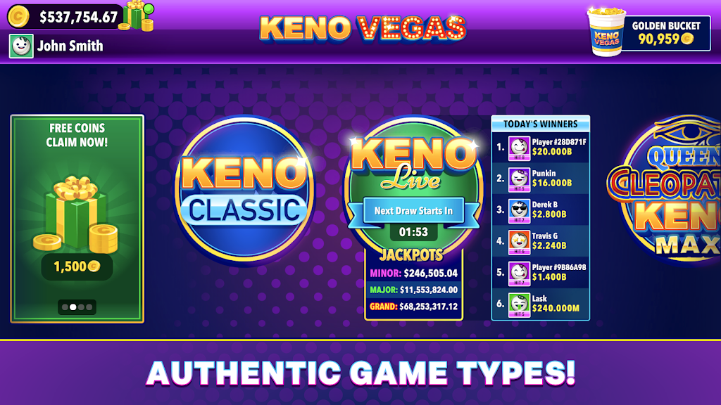 Keno Vegas - Casino Games Screenshot2