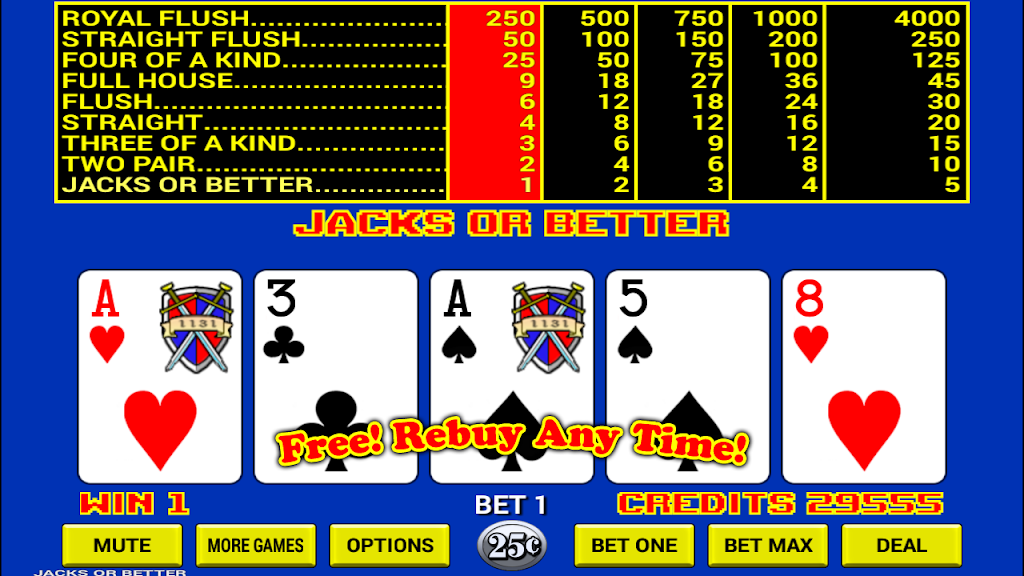 Video Poker - Free! Screenshot1