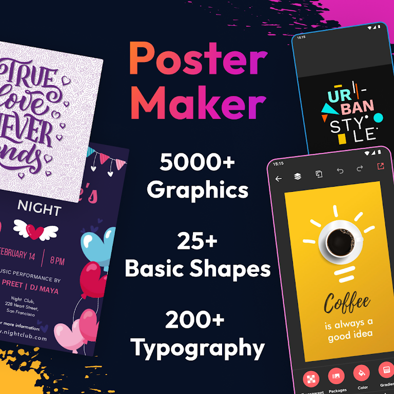 Poster Maker – Flyer Creator Mod Screenshot1