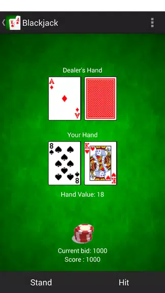 Blackjack 21 card game Screenshot1