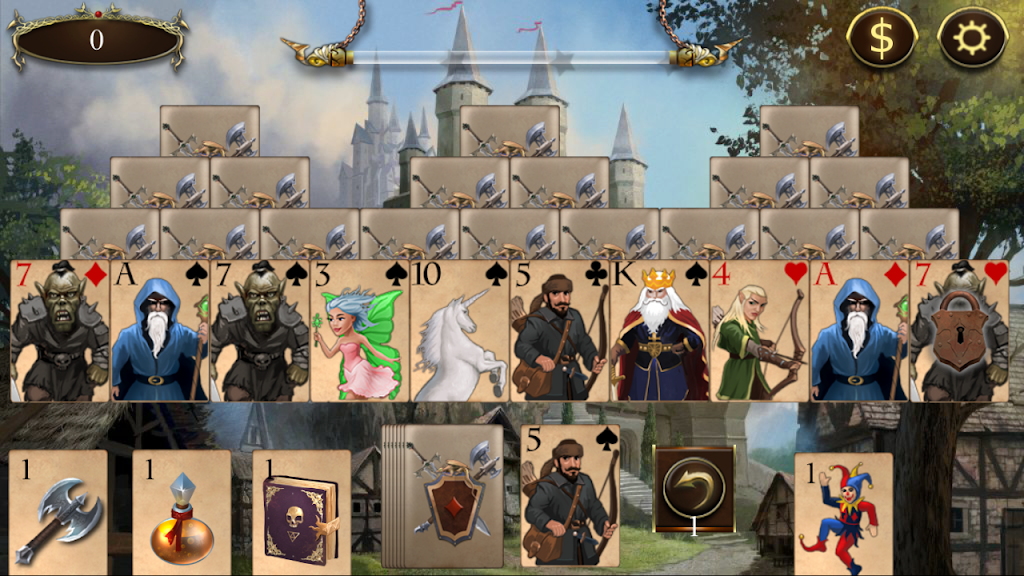 Legends of Solitaire Curse of the Dragons TriPeaks Screenshot1