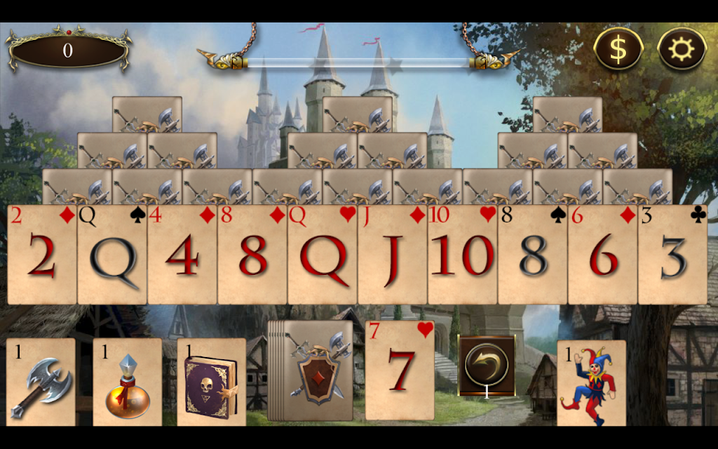 Legends of Solitaire Curse of the Dragons TriPeaks Screenshot3