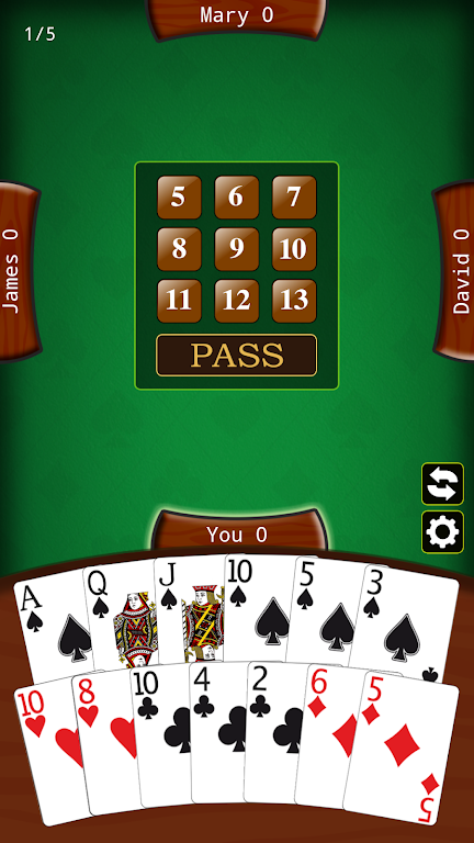 Spades Master - Offline Spades HD Card Game Screenshot1