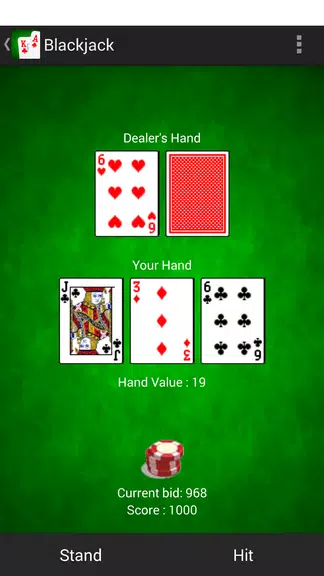 Blackjack 21 card game Screenshot2