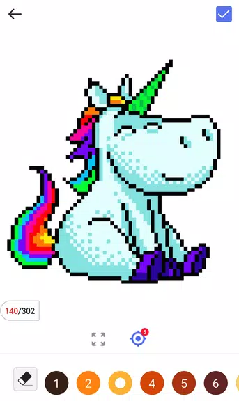 Unicorn Pug - Color By Number & Pixel No Draw Screenshot2