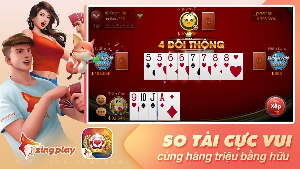 Tiến lên Miền Nam - Tiến Lên - ZingPlay Screenshot2