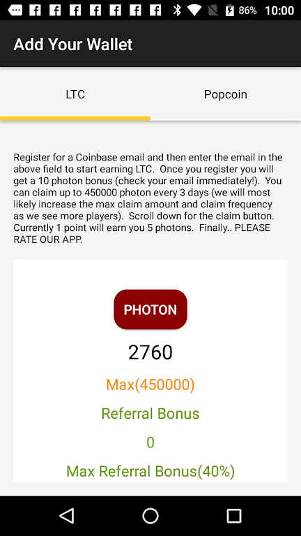 Photon Poker - Earn Free LTC Screenshot2