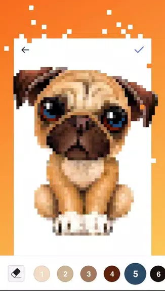 Unicorn Pug - Color By Number & Pixel No Draw Screenshot1