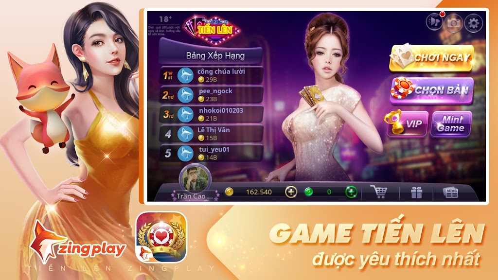 Tiến lên Miền Nam - Tiến Lên - ZingPlay Screenshot1