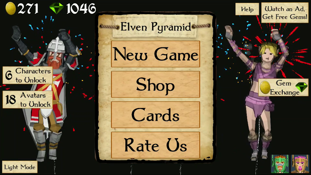 Elven Pyramid - Fantasy Card Game Screenshot1