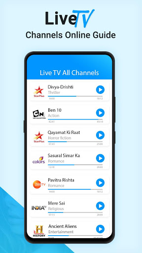 Live TV Channels Free Online Guide Screenshot1