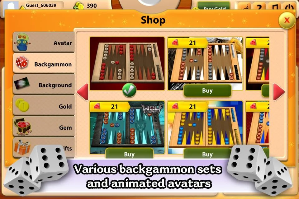 Maxi Backgammon Screenshot3