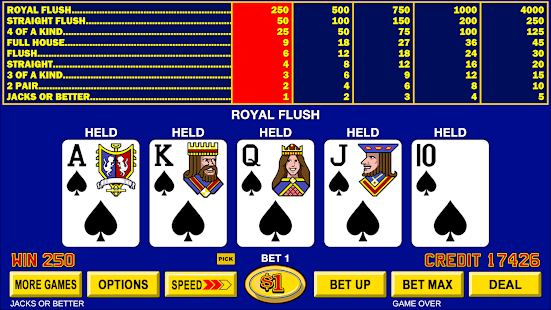 Video Poker - Original Classic Games Screenshot1