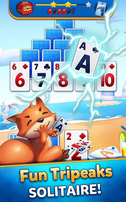 Solitaire Tripeak Travel Screenshot4